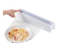 Lpsdssre Distributeur De Film Étirable - Dispenseur De Papier Aluminium | avec Autocollant sans Trace Et Organisateur À Ventouse Adhésif pour Conservation Alimentaire Et Organisation De Cuisine