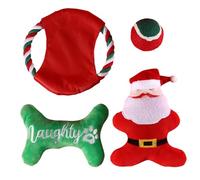 Lpsdssre Dog Interactive Chew Toy | Christmas Dog Toy | Indoor Dog Entertainment | Dog Christmas | Dog Flying Disc Toy Engaging Sound Making Fun for Camping, Outing