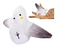 Lpsdssre Jouet pour chat Chirping Bird | Jouet d'exercice pour animal | Jouet interactif pour chaton | Jouet pour chat rechargeable par USB | Jouet pour chat activé par le toucher pour un plaisir sans
