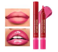 Lpsdssre Set Combo Huile et Crayon à Lèvres,Combo Huile Teintée et Crayon pour Lèvres | Cosmétiques Nourrissants Non Collants pour Femmes et Filles