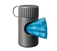 Lpsdssre Support de sac à déjections canines, distributeur de sacs à déjections canines, conteneur compact et portable, 8 x 5 x 4,3 cm, pour extérieur, cour, voyage, soirée, camping, marche, parc