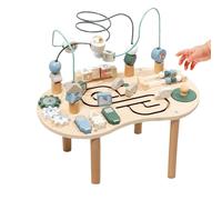 Lpsdssre Table d'Éveil Sensoriel - Table de Jeu pour Tout-Petits,Jouet Éducatif en Bois pour Garçons et Filles, Idéal pour Sevrage, Anniversaires, Fêtes, Utilisation en Famille, à l'Intérieur et à