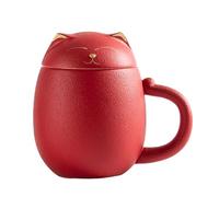 Lpsdssre Tasse À Thé, Conception Résistante À La Chaleur, 13,5x12x8 Cm, Tasse À Thé Réutilisable, À Café En Forme De Chat Mignon, Couvercle Et Sac Pratiques, Pour Hommes Et Femmes, Maison, Travail