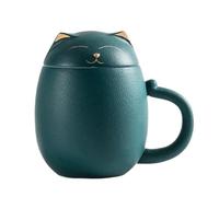 Lpsdssre Tasse À Thé, Conception Résistante À La Chaleur, 13,5x12x8 Cm, Tasse À Thé Réutilisable, À Café En Forme De Chat Mignon, Couvercle Et Sac Pratiques, Pour Hommes Et Femmes, Maison, Travail