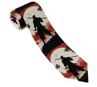 LPSRTWE Animal Zebra Cravate classique en soie tissée jacquard pour homme, Samourai, taille unique