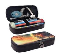 LPSRTWE Anime Sky Trousse à crayons de grande capacité en cuir avec fermeture éclair pour homme et femme