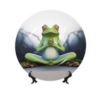 LPSRTWE Assiette décorative amusante en porcelaine anglaise de 17,8 cm avec support de présentation, ornements en céramique pour la maison, le bureau, les collections