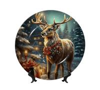 LPSRTWE Assiette décorative en porcelaine anglaise de 15,2 cm avec support de présentation, ornements en céramique pour la maison, le bureau, la décoration murale, les collections