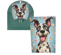 LPSRTWE Cartes de vœux vierges semi-pliées en papier cartonné avec enveloppes, carte d'anniversaire 10,2 x 15,2 cm, carte vierge « Get Well » - Carte de rétablissement amusante pour toutes les