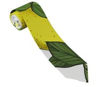 LPSRTWE Cravate africaine tribale classique en soie tissée jacquard pour homme, Citrons frais jaunes, taille unique