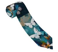 LPSRTWE Cravate classique en soie fine tissée jacquard pour homme, motifs papillons, taille unique