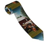 LPSRTWE Cravate classique en soie fine tissée jacquard pour homme, Tracteur agricole d'entreprise, taille unique