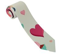 LPSRTWE Cravate élégante en soie pour homme Motif paon, Cupcake Candy Hearts Sweet, taille unique