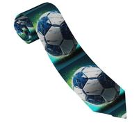 LPSRTWE Cravate mignonne en soie pour homme Motif fruits de yoga, Ballon de football cool, taille unique