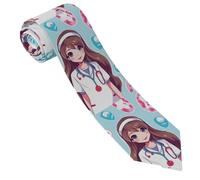 LPSRTWE Cravate mignonne en soie pour homme Motif fruits de yoga, Infirmière mignonne, taille unique