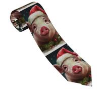 LPSRTWE Cravate mignonne en soie pour homme Motif fruits de yoga, Sourire de Noël, taille unique