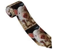 LPSRTWE Cravate mignonne et souriante classique en soie tissée jacquard pour homme, Joli sourire, taille unique
