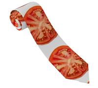 LPSRTWE Cravate rayée verte pour homme en soie fine tissée jacquard, Tranche de tomate, taille unique