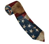 LPSRTWE Cravate vintage en soie pour homme Motif drapeau américain, Drapeau américain vintage., taille unique