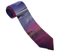 LPSRTWE Cravate vintage en soie pour homme Motif drapeau américain, Purple Sky Planet, taille unique