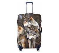 LPSRTWE Housse de bagage de voyage anti-rayures - Élastique - Épais - Lavable - Différentes couleurs - Pour valise de 45,7 à 81,3 cm, Noir , XL