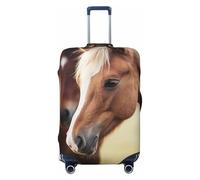 LPSRTWE Housse de bagage de voyage anti-rayures - Élastique - Épais - Lavable - Housse de bagage adorable - Pour valise de 45,7 à 81,3 cm, Noir , M