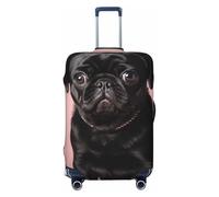 LPSRTWE Housse de bagage de voyage anti-rayures - Élastique - Épais - Lavable - Housse de bagage mignonne - Noir - Convient aux bagages de 45,7 à 81,3 cm, Noir , M