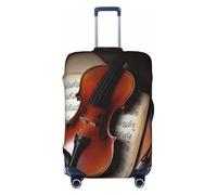 LPSRTWE Housse de bagage de voyage anti-rayures - Élastique - Épais - Lavable - Housse de bagage pour violon - Partitions de musique - Convient aux bagages de 45,7 à 81,3 cm, Noir , M