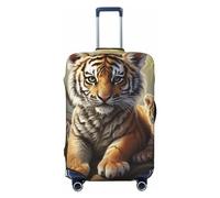 LPSRTWE Housse de bagage de voyage anti-rayures - Élastique - Épais - Lavable - Pour bagages de 45,7 à 81,3 cm, noir, Medium