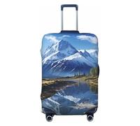 LPSRTWE Housse de bagage de voyage anti-rayures - Élastique - Épais - Lavable - Pour valise de 45,7 à 81,3 cm, Noir , XL