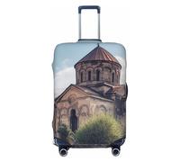 LPSRTWE Housse de bagage de voyage anti-rayures - Élastique - Épais - Lavable - Pour valise d'église arménienne - Convient aux bagages de 45,7 à 81,3 cm, Noir , S