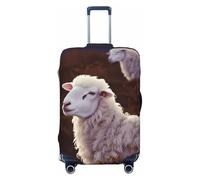 LPSRTWE Housse de bagage de voyage anti-rayures - Housse de protection élastique épaisse - Lavable - Convient aux bagages de 45,7 à 81,3 cm, Noir , XL