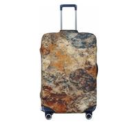 LPSRTWE Housse de bagage de voyage anti-rayures - Housse de protection élastique épaisse - Lavable - En granit abstrait - Convient aux bagages de 45,7 à 81,3 cm, Noir , M