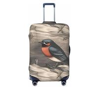 LPSRTWE Housse de bagage de voyage anti-rayures - Housse de protection élastique épaisse - Lavable - Housse de bagage d'hirondelle grange en graphite - Convient aux bagages de 45,7 à 81,3 cm, Noir , L