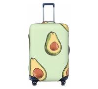 LPSRTWE Housse de bagage de voyage anti-rayures - Housse de protection élastique épaisse - Lavable - Motif fruits - Convient aux bagages de 45,7 à 81,3 cm, Noir , XL