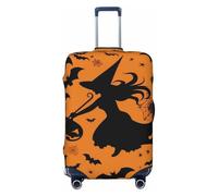 LPSRTWE Housse de bagage de voyage anti-rayures - Housse de protection élastique épaisse - Lavable - Pour Halloween - Sorcière volante - Convient aux bagages de 45,7 à 81,3 cm, Noir , XL