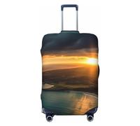 LPSRTWE Housse de bagage de voyage anti-rayures - Housse de protection élastique épaisse - Lavable - Pour valise de 45,7 à 81,3 cm, Noir , S