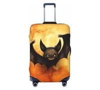 LPSRTWE Housse de bagage de voyage anti-rayures - Housse de protection élastique épaisse - Lavable - Pour Halloween - Pour valise de 45,7 à 81,3 cm, Noir , L