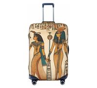 LPSRTWE Housse de bagage de voyage anti-rayures - Housse de protection élastique épaisse - Lavable - Pour femme en Égypte antique - Pour bagages de 45,7 à 81,3 cm, Noir , S