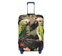 LPSRTWE Housse de bagage de voyage anti-rayures - Housse de protection élastique épaisse - Lavable - Pour couple de perroquets - Olive - Convient aux bagages de 45,7 à 81,3 cm, Noir , S