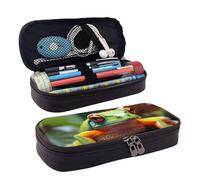 LPSRTWE Jolie trousse à crayons de grande capacité en cuir avec fermeture éclair pour homme et femme
