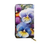 LPSRTWE Portefeuille ultra fin en cuir pour femme Pensée Perfection Long porte-monnaie porte-cartes de crédit Pochette à deux volets, noir, taille unique, classique, Noir , Taille unique, Classique