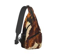 LPSRTWE Sac à dos à bandoulière léger - Sac banane en peau de vache abstrait - Sac banane de voyage et de randonnée