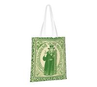 LPSRTWE Sac fourre-tout en toile robuste réutilisable pour courses, bénédiction irlandaise, Saint Patrick, cadeau pour femme