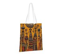 LPSRTWE Sac fourre-tout en toile robuste réutilisable pour les courses, la culture africaine, sacs cadeaux pour femmes