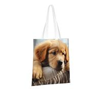 LPSRTWE Sac fourre-tout en toile robuste réutilisable pour les courses, les chiens paresseux, les chiots, cadeaux pour femmes