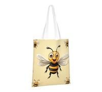 LPSRTWE Sac fourre-tout en toile robuste réutilisable pour les courses, les courses, les abeilles, pour femme