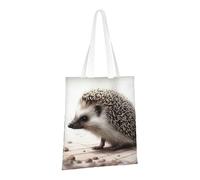 LPSRTWE Sac fourre-tout en toile robuste réutilisable pour les courses, les courses, les hérissons, cadeaux pour femme