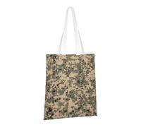 LPSRTWE Sac fourre-tout en toile robuste, réutilisable, sac d'épicerie, sac cadeau camouflage numérique pour femme