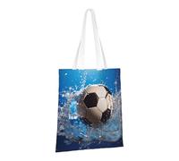LPSRTWE Sac fourre-tout en toile robuste, réutilisable, sac d'épicerie, sac de courses pour ballon de football, sacs cadeaux pour femmes